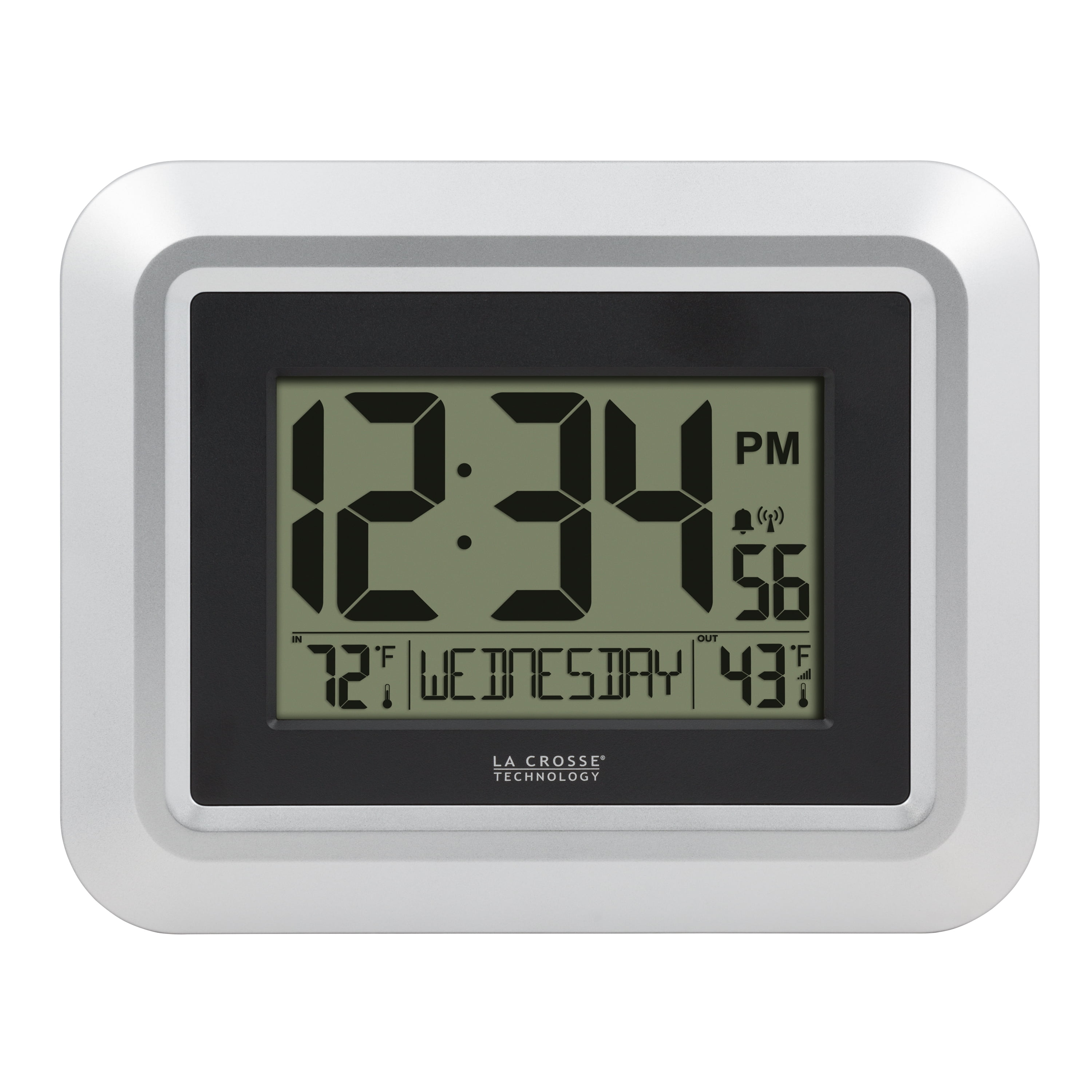 La Crosse Technology Digital Atomic Wall/Table Clock with Temperature
