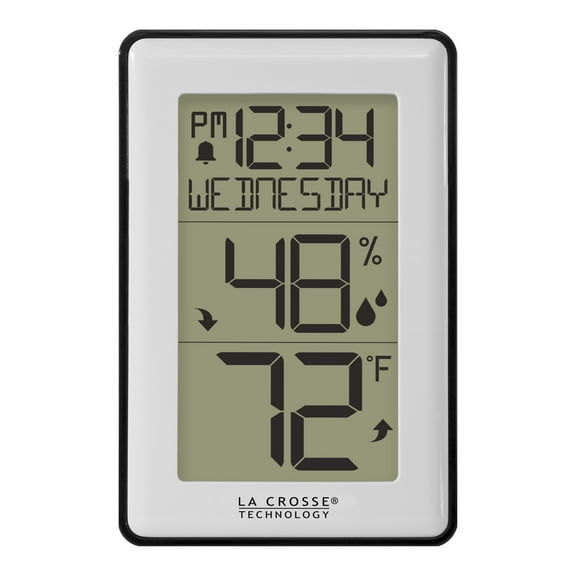 La Crosse Technology Digital Weather Station with Hygrometer and Time, 1 Each, 308-1911