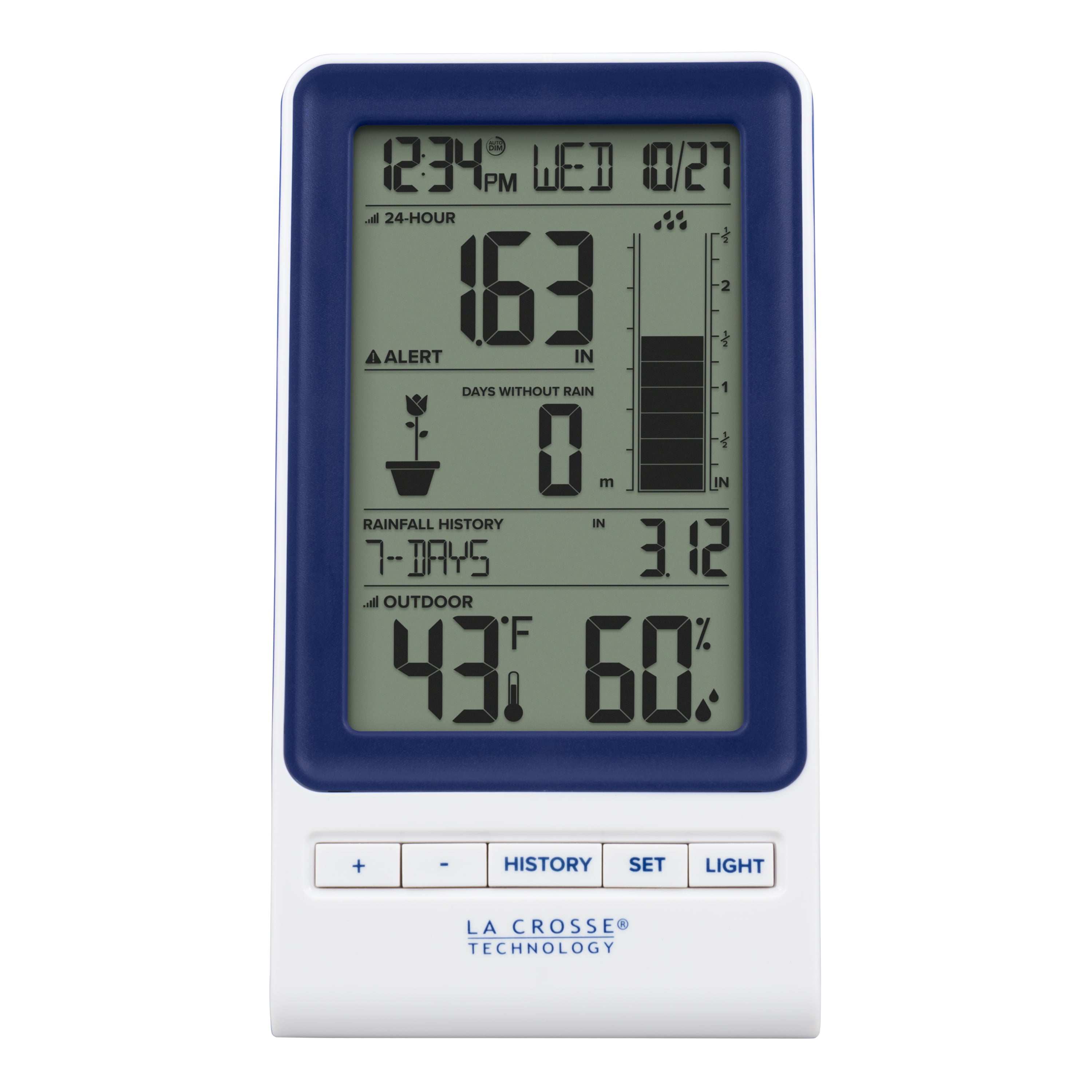 Wireless Digital Rain Station with Humidity and Temperature Sensor