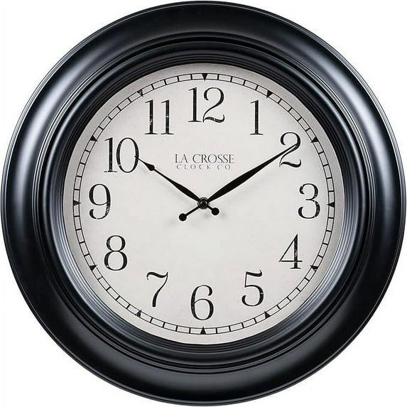 La Crosse Clock 18" Rhodes Quartz Analog Wall Clock, 404-3846A