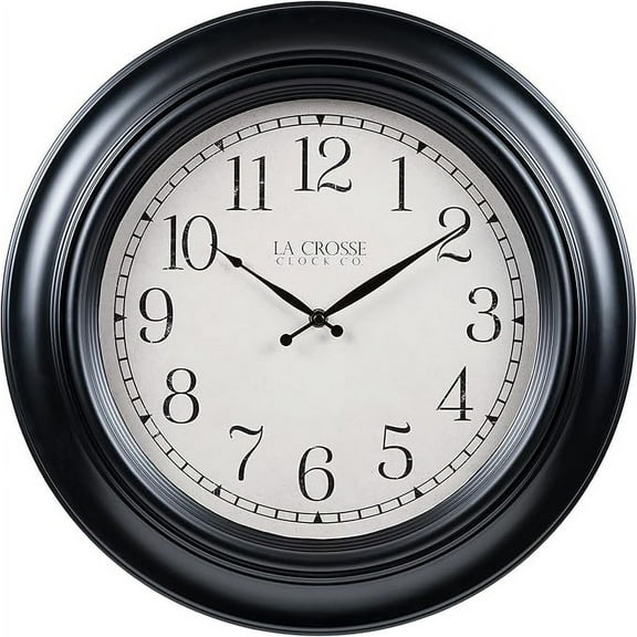 La Crosse Clock 18" Rhodes Quartz Analog Wall Clock, 404-3846A