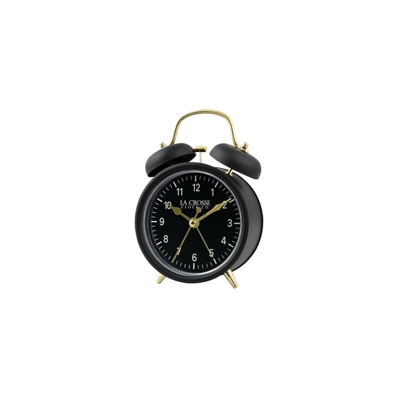 La Crosse Technology La Crosse Clock Co. Black Twin Bell Alarm Clock - Pack of 10