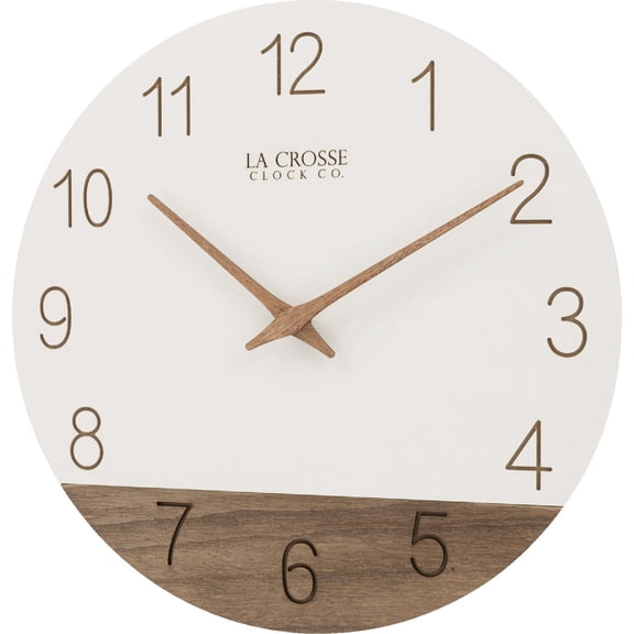 La Crosse Technology La Crosse Clock Co. Sierra Wood Wall Clock - Pack of 2
