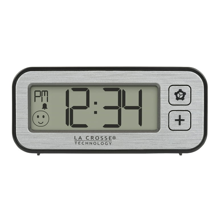 La Crosse Technology Battery-Powered Mini Digital Alarm Clock with