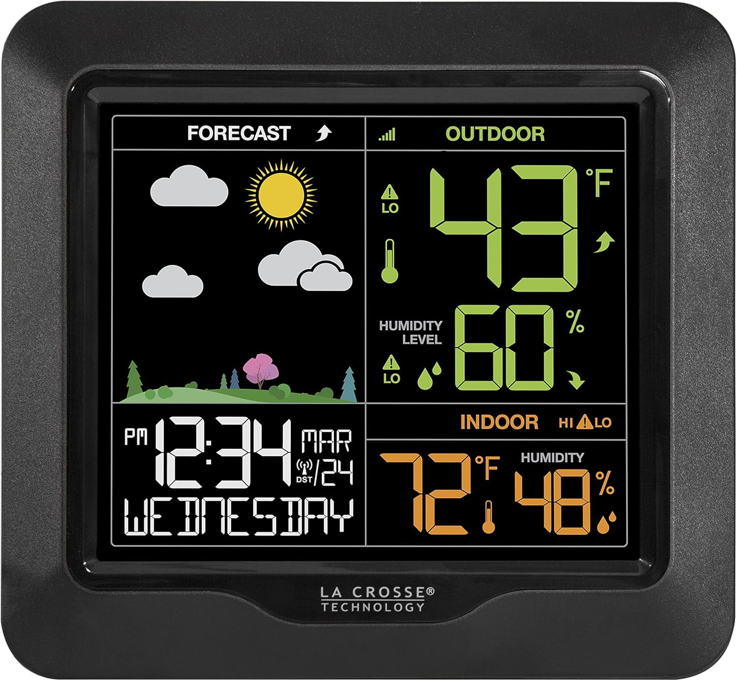 La Crosse Technology S85814 Wireless Color Forecast Station with Barometric Pressure