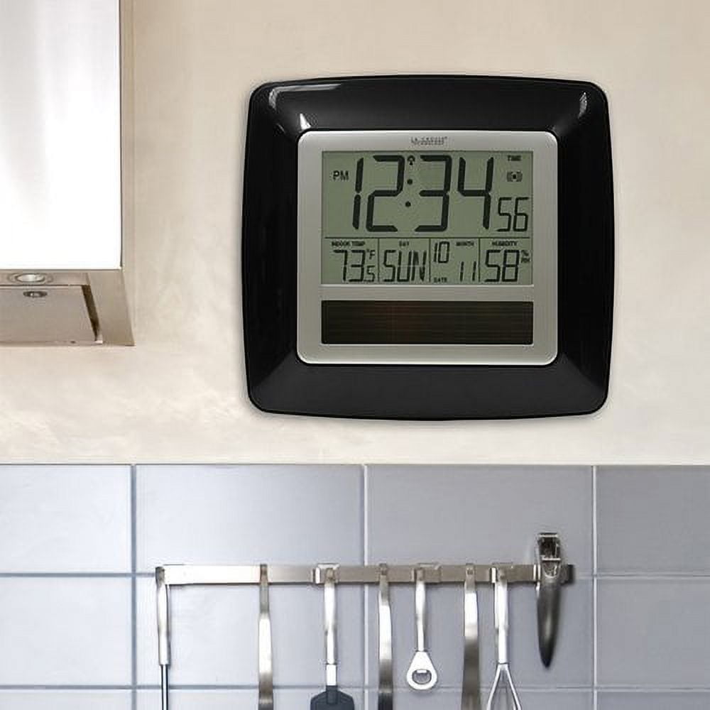 La Crosse Technology Solar Atomic Digital Wall Clock