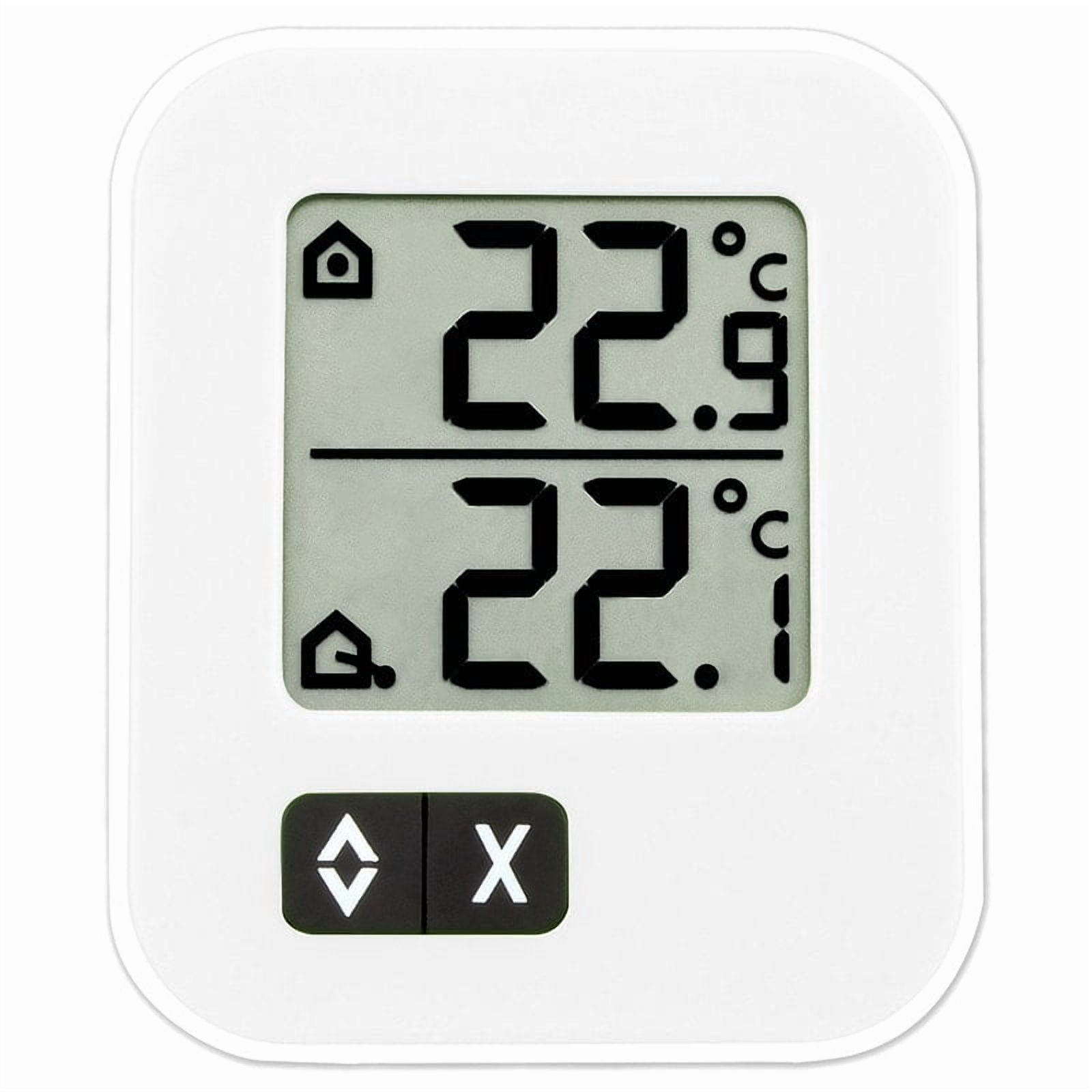 La Crosse Technology TFA Small White Digital Indoor & Outdoor Thermometer