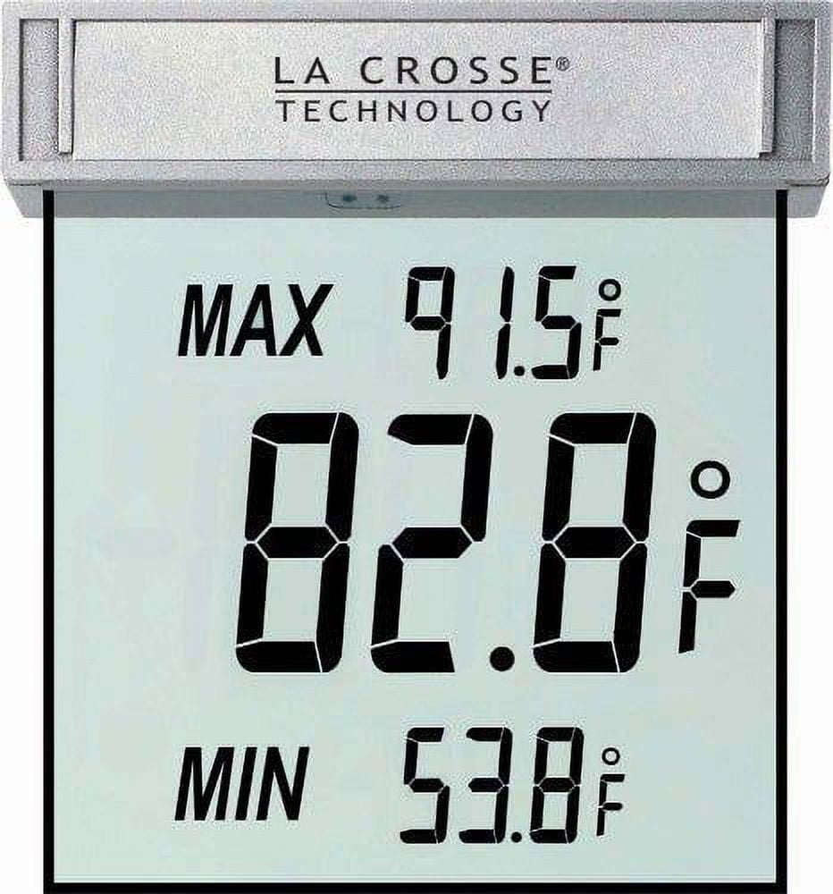 La Crosse Technology Digital Window Outdoor Thermometer with  Minimum/Maximum WS-1025 - The Home Depot