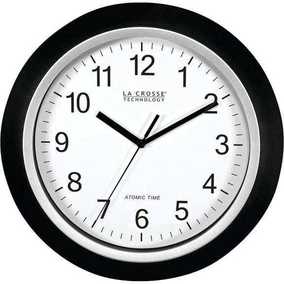 La Crosse Technology 12" Black Atomic Analog Wall Clock, WT-3129B
