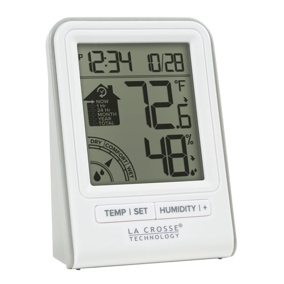 La Crosse Technology White Indoor Climate Data Logger Weather Station, 302-1409BW-W-Int