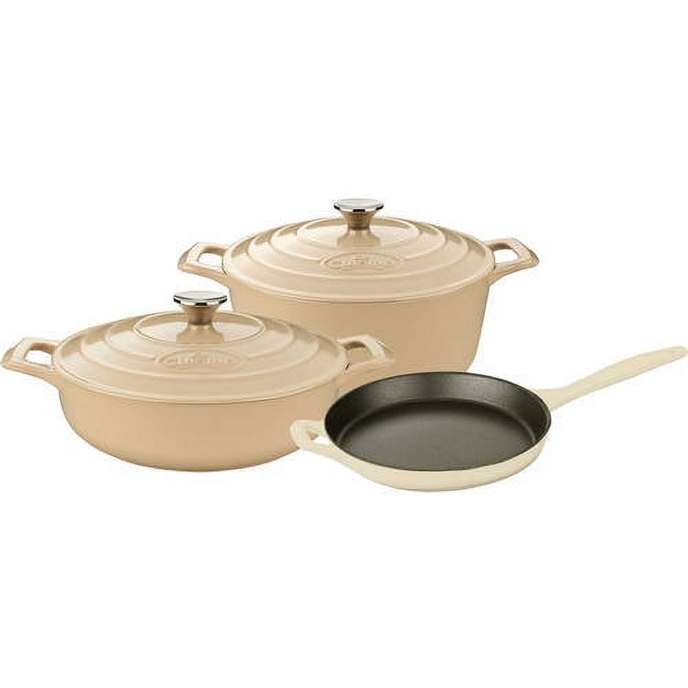 Enamel Cookware Set of 2 Sauce Pans Vintage Distressed White With Red Rim  Enamelware Cooking Pans 1 Quart & 1 1/2 Quart 