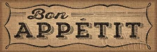 La Cuisine Burlap I Canvas Art - Pela Studio (12 x 36)