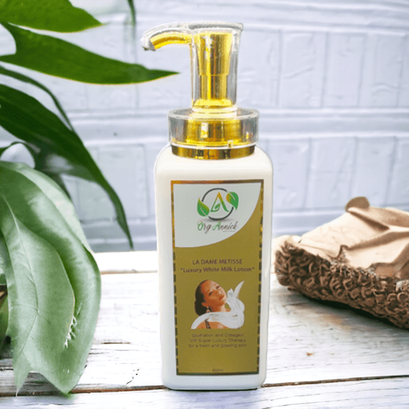 La Dame Gold: Collagen & Glutathione Body Milk Lotion - 16oz
