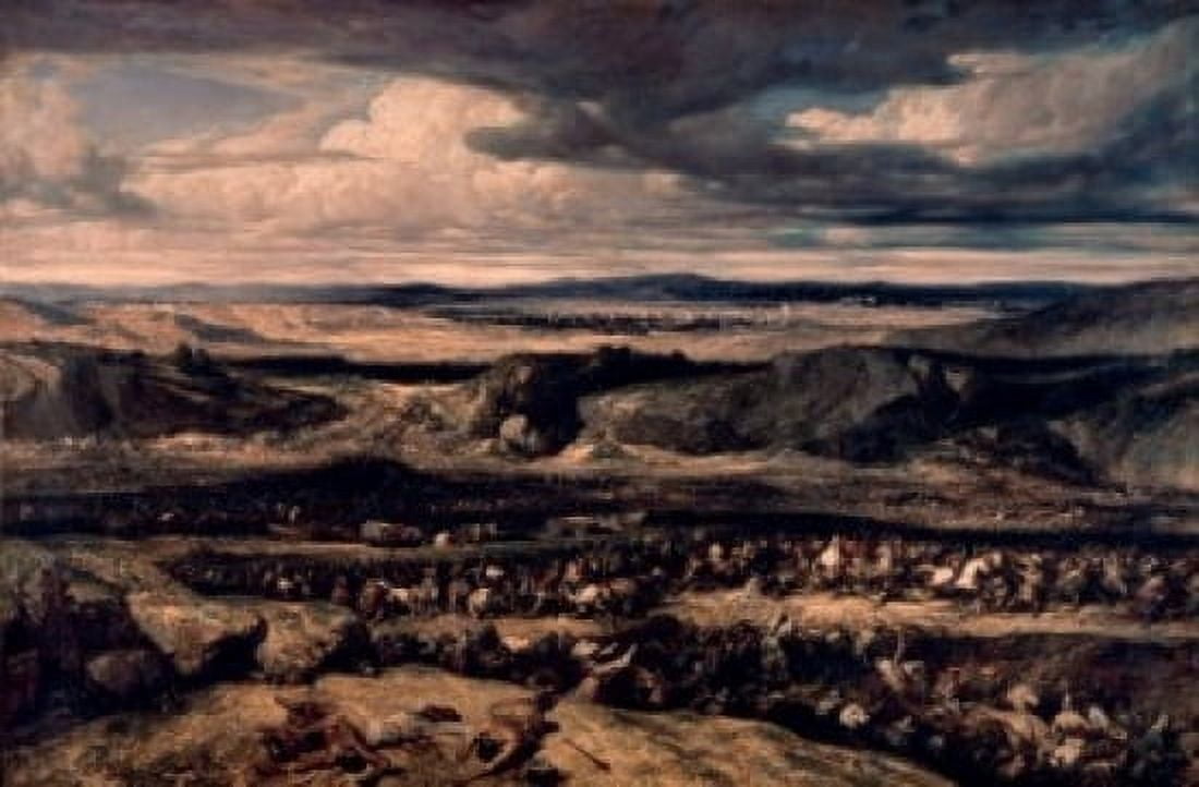 La Defaite Des Cimbres The Defeat Of The Cimbris CA 19th Century Alexandre Gabriel Decamps (1803-1860 French) Musee du Louvre Paris France Canvas Art - Alexandre Gabriel Decamps (24 x 36)