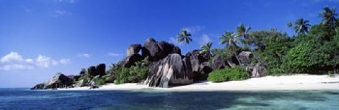 La Digue Island Seychelles Canvas Art - Panoramic Images (18 x 6)