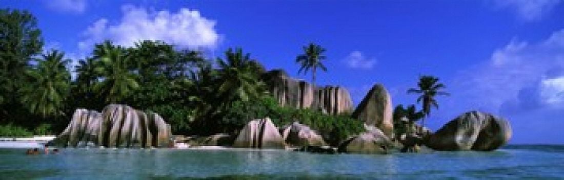 La Digue Island The Seychelles Africa Canvas Art - Panoramic Images (18 x 6)