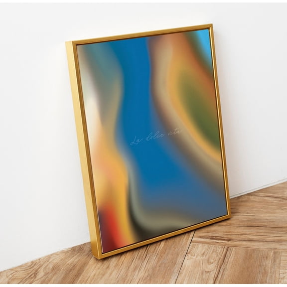 La Dolce Vita Aura Wall Art, Italy Quote Print,Aura Poster, Gallery Wall Art, Amalfi Colored Gradient Poster,, Size 24x36 UNFFRAMED F03.1.8l2272