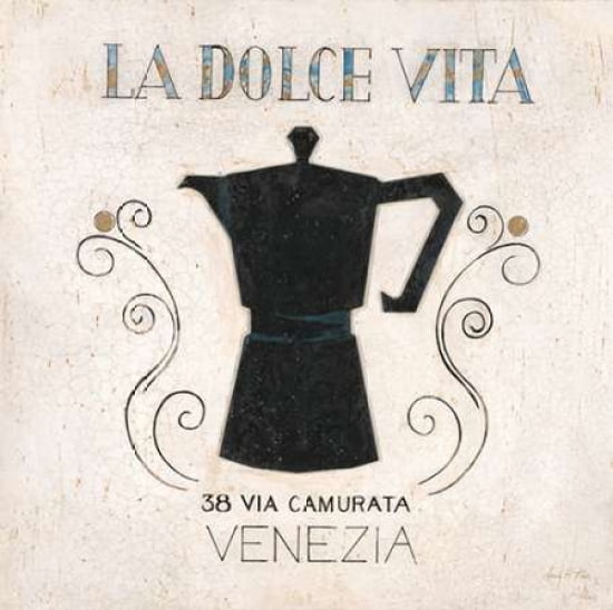 La Dolce Vita Coffee Canvas Art - Arnie Fisk (24 x 24)