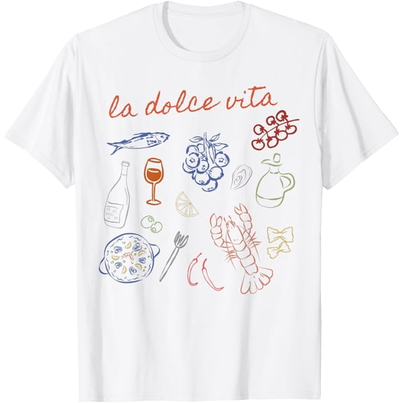 La Dolce Vita Cute Italy Ciao Bella Girl Summer Ocean Style T-Shirt Unisex S-5XL Hot Trending Shirt, Vintage Birthday Gift