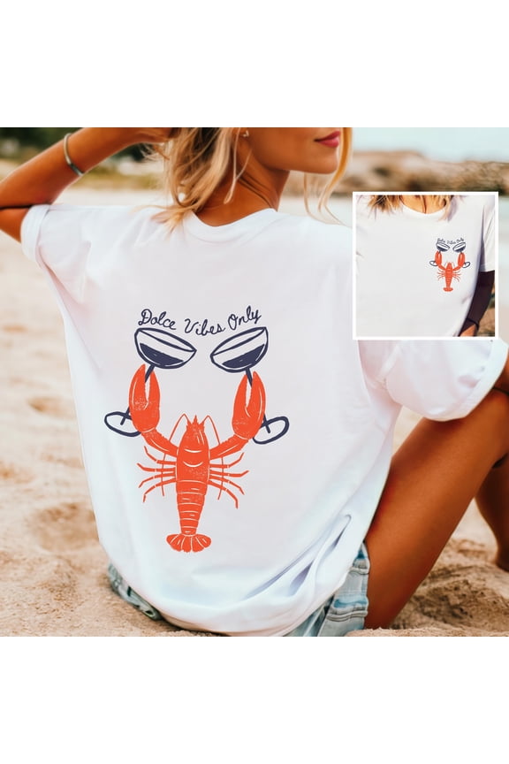La Dolce Vita Dolce Vita Vibes Espresso Martini Old Money Aesthetic Ocean Inspired Style Coastal Granddaughter Lobster Shirt Tomato Girl, Vintage Birthday Gift