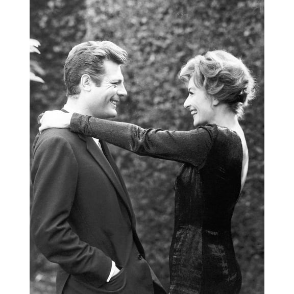 La Dolce Vita Featuring Marcello Mastroianni, Anouk Aimee 24X36 Classic Hollywood Poster