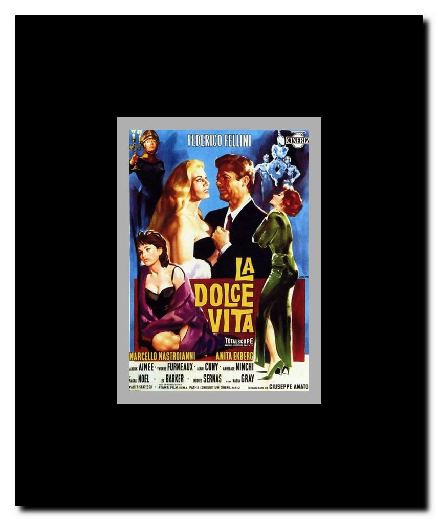 La Dolce Vita Framed Movie Poster