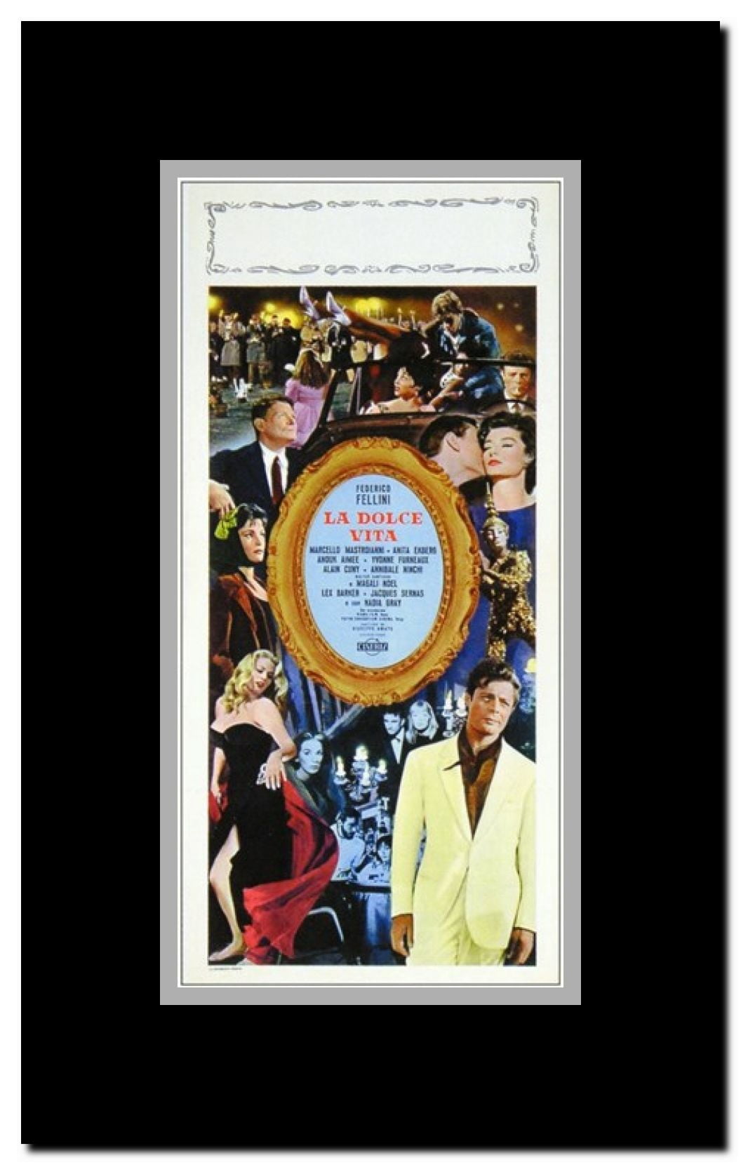 La Dolce Vita Framed Movie Poster
