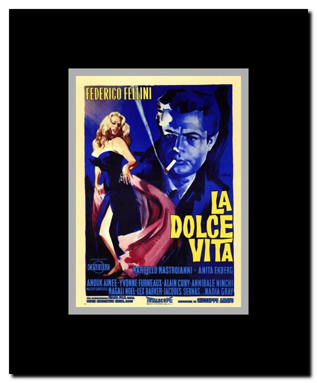 La Dolce Vita Framed Movie Poster