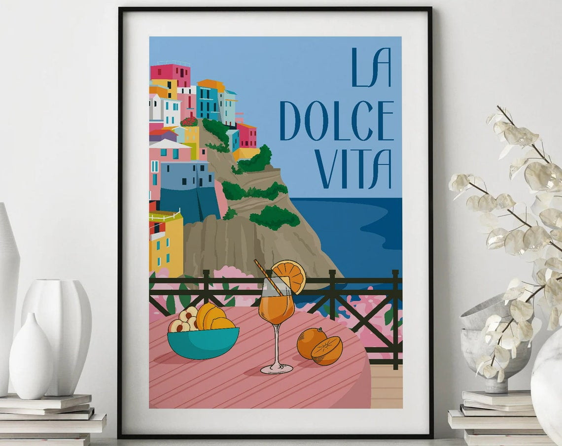 La Dolce Vita Print, Amalfi Coast Italy, Amalfi Coast, Italy Travel ...