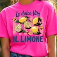 thumbnail image 1 of La Dolce Vita Shirt, Il Limone Lemon Tee, Amalfi Coast Summer Shirt, Preppy Vacation Shirt, Trendy Lemon Shirt, Italian Summer Holiday Outfit, 1 of 5