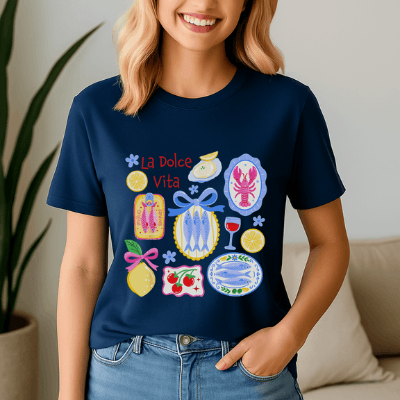 La Dolce Vita Summer Sardine Amalfi Coast Italy Italian Shirt,Summer Beach Tee,Summer Vibes,Summer Girl,Hello Summer,Summer Vacation Tshirt