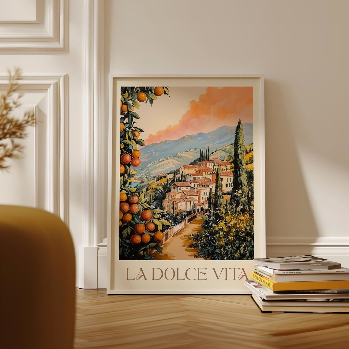 アート・デザイン・音楽 LA PITTURA ITALIANA La Dolce Vita Wall Art Poster, Italian Scenery Wall Art Print