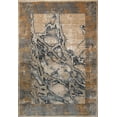 thumbnail image 1 of La Dole Rugs Contemporary Marble Pattern Bordered Abstract Modern Area Rug - Premium Durable Carpet for Living Room, Bedroom, and Office - Silver, Beige, and Grey, 6x9 (6'7" x 9'2", 200cm x 280cm), 1 of 8