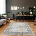 thumbnail image 1 of La Dole Rugs Gold Grey Ivory Abstract Marble Bordered Modern Meander Greek Pattern Area Rug For Living Room Bedroom Hallway Runner, 1 of 7