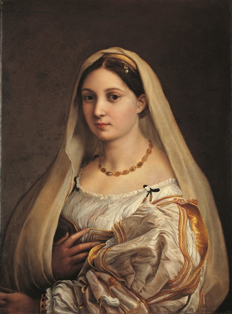 La Donna Velata Canvas Art -  (24 x 36)