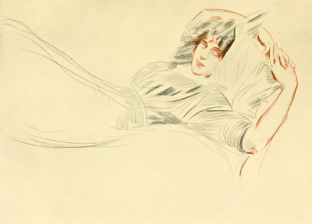 La Dormeuse Canvas Art - Paul Csar Helleu (18 x 24)