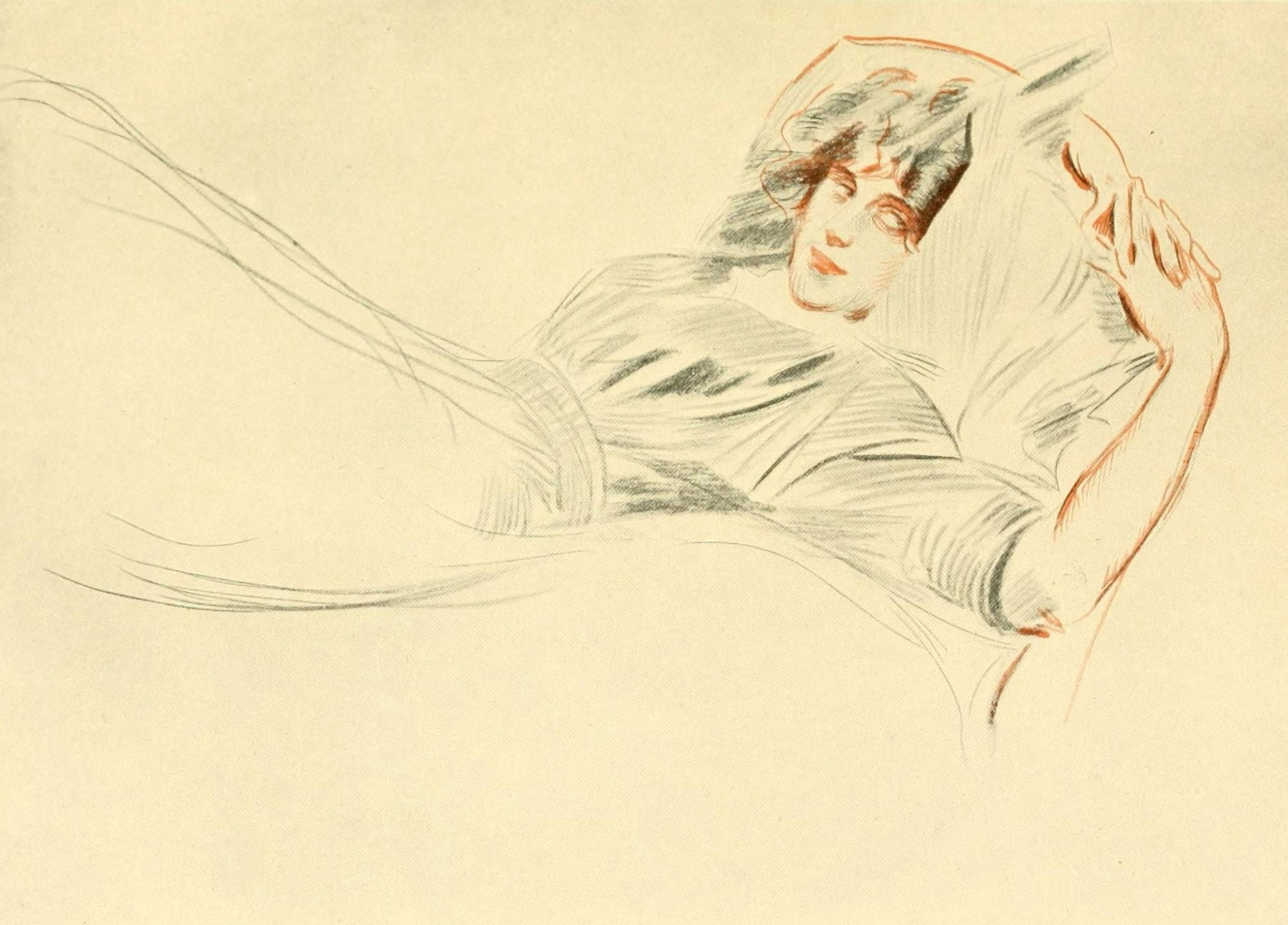 La Dormeuse Canvas Art - Paul Csar Helleu (24 x 36)