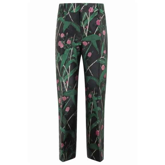 La Double J Hendrix Cropped Bamboo Jacquard Pants (Women's)