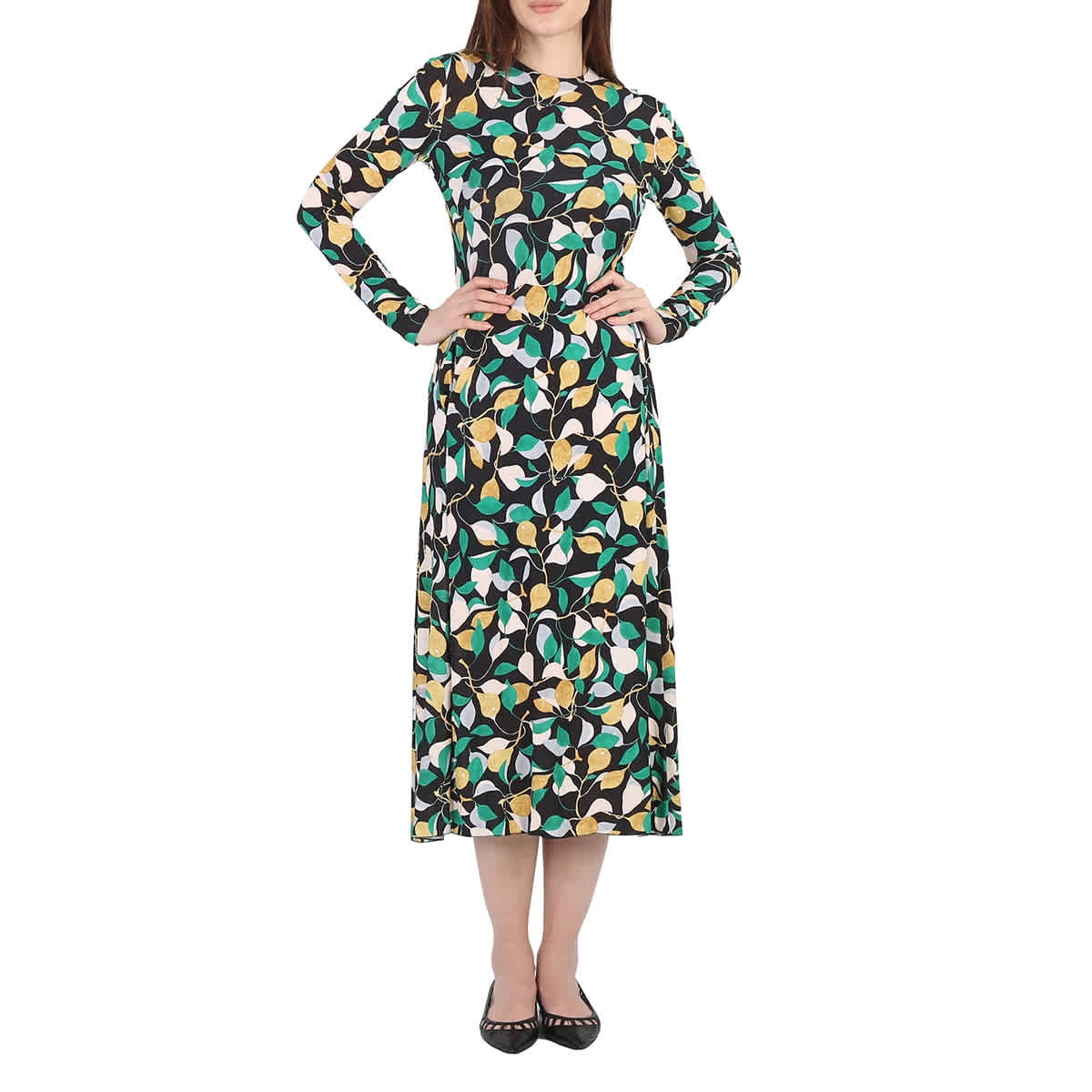La Double J Ladies Orchard Jersey Long-Sleeve Drifter Swing Dress
