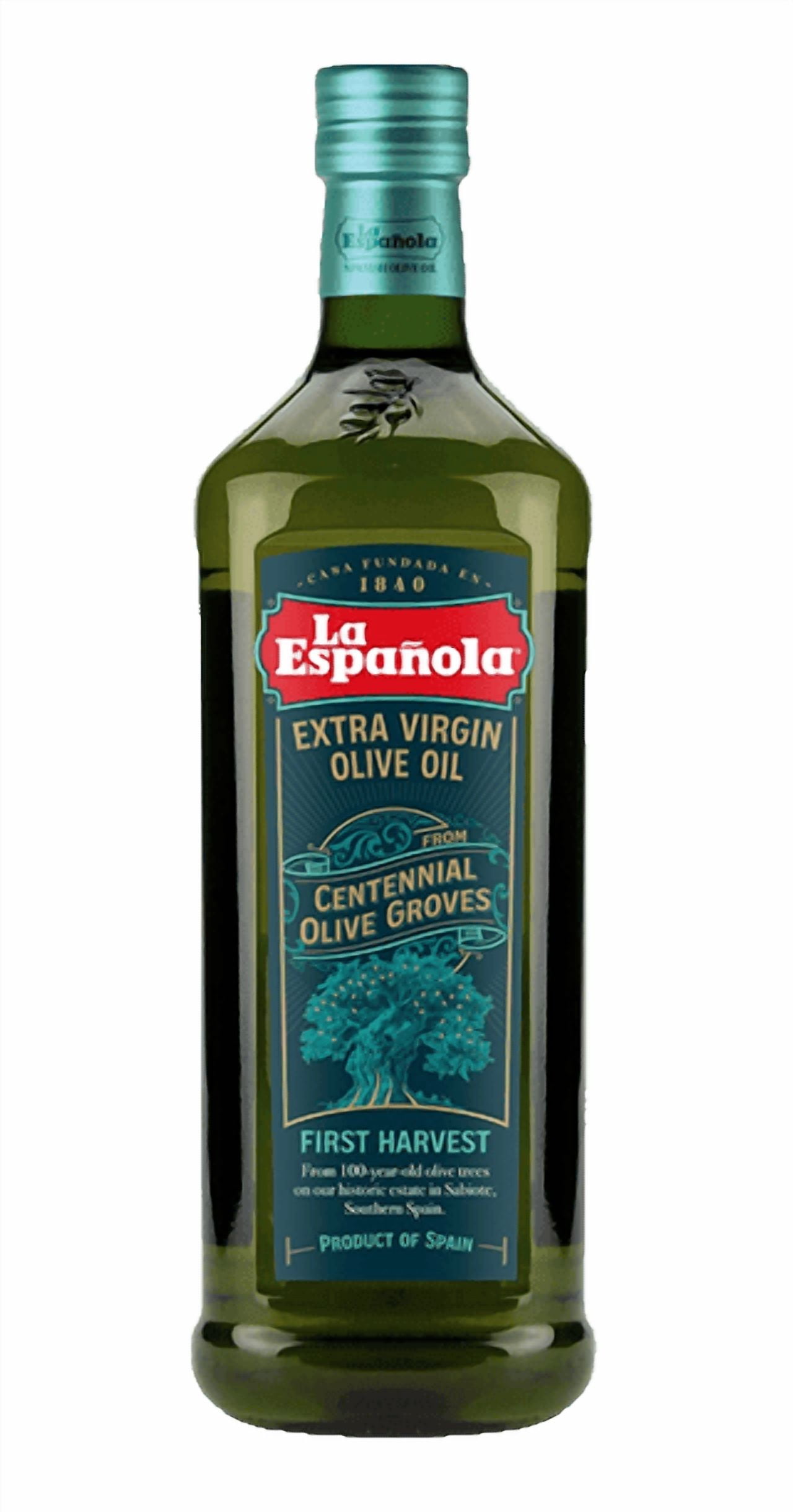 La Española Centennial Extra Virgin Olive Oil, First Harvest Picual, 1 L (33.8 Fl Oz)
