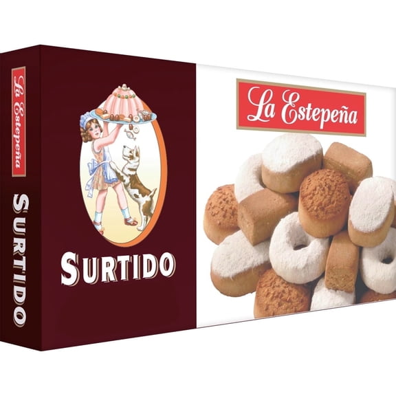 La Estepena Polvorones and Mantecados Cookies Assortment Spanish Pastry 1.4 lb