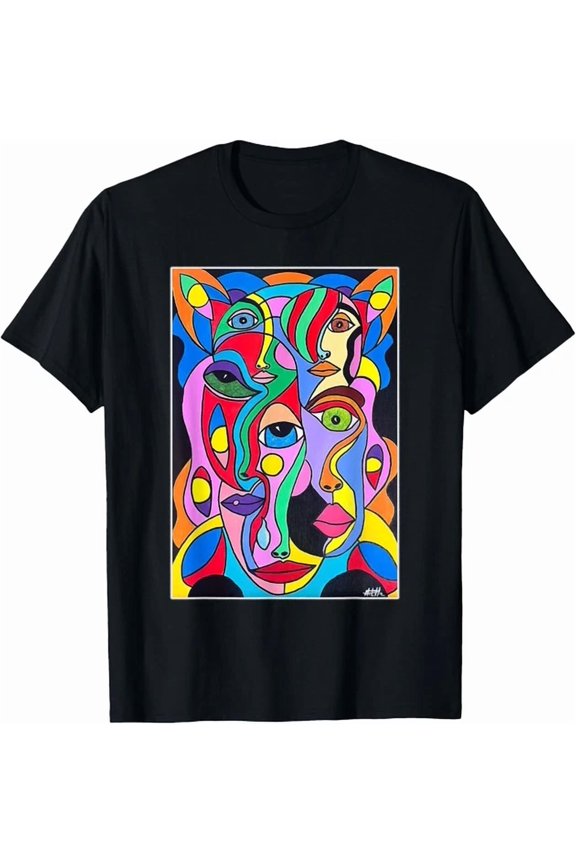 La Face Cachee Hidden Emotions Abstract Retro Pop Art T-Shirt