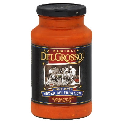 DelGrosso Ultra-Premium Pasta Sauce Uncle Joe's Vodka Celebration