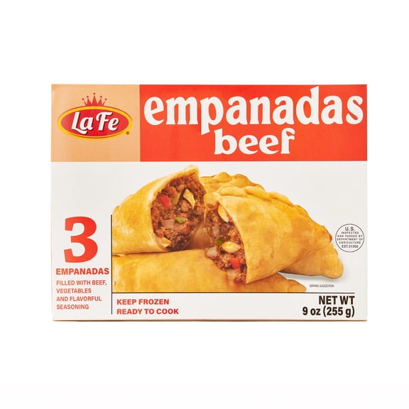 La Fe Beef Empanadas, 9 oz, 3 Count (Frozen)