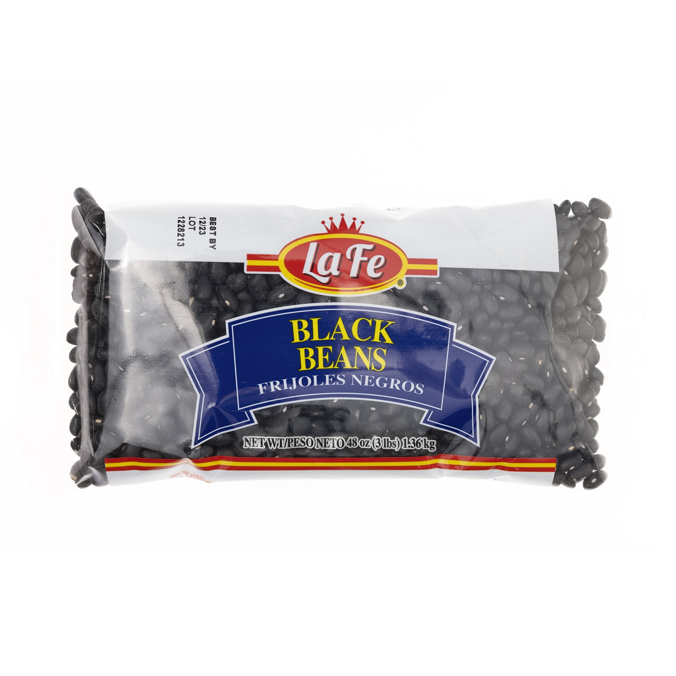 La Fe Black Beans 3 lbs Bag