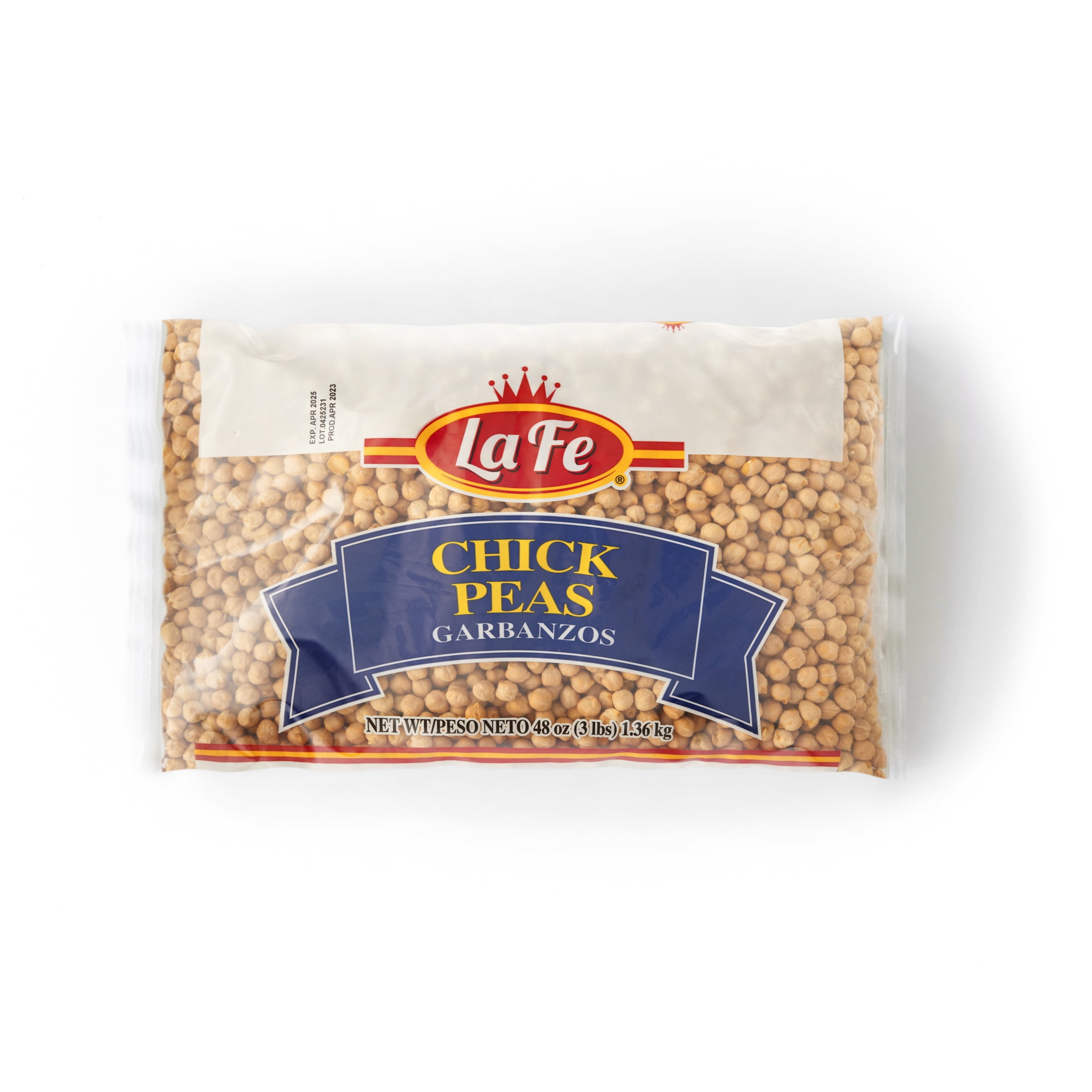 La Fe Chick Peas, 3 lbs Bag
