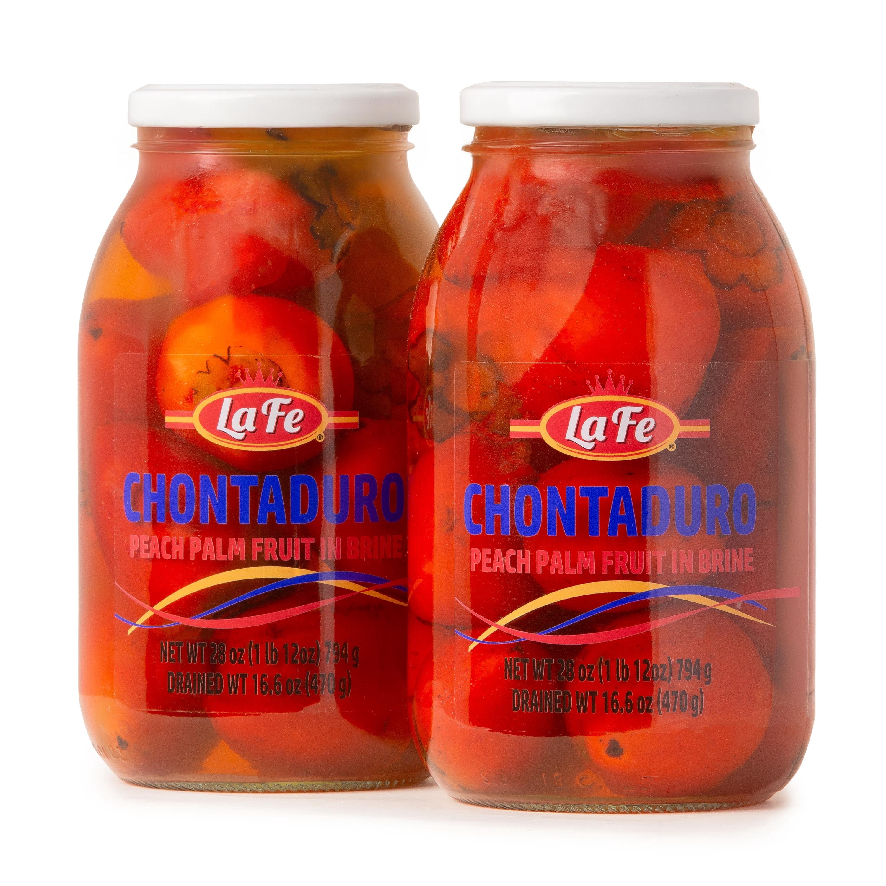 La Fe Conservas Chontaduro Peach Palm Fruit in Brine 28oz 2pk