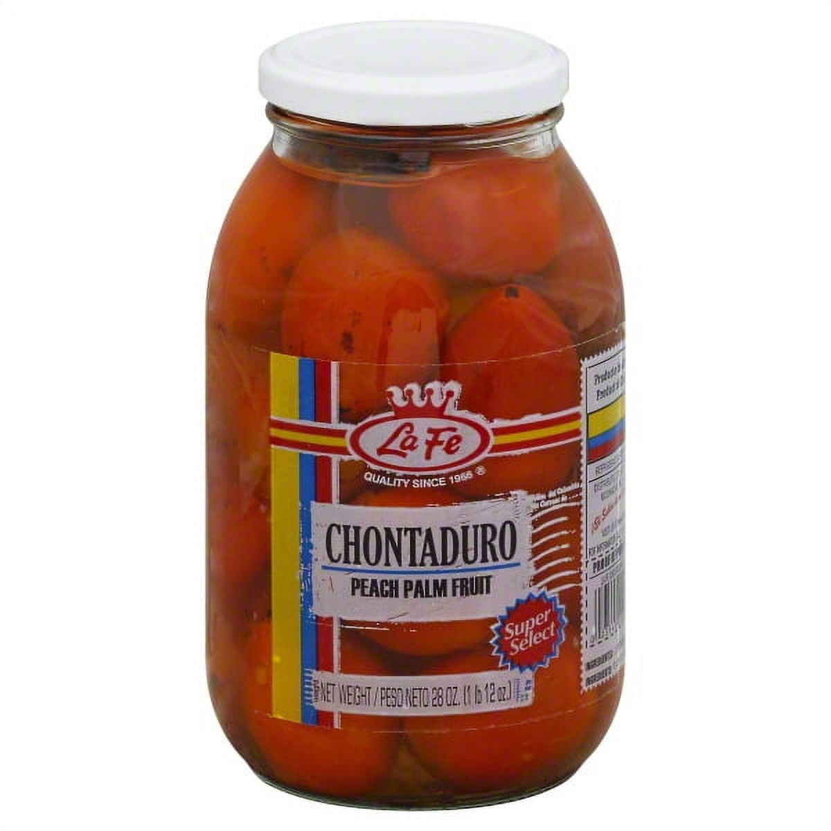 La Fe Foods LaFe  Peach Palm Fruit, 28 oz