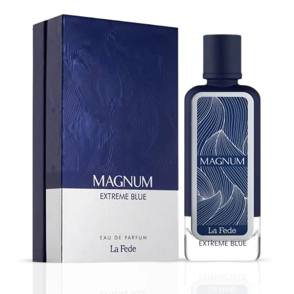 La Fede Magnum Extreme Blue Eau de Parfum Spray 100ml (3.4 oz) by Khadlaj Perfumes