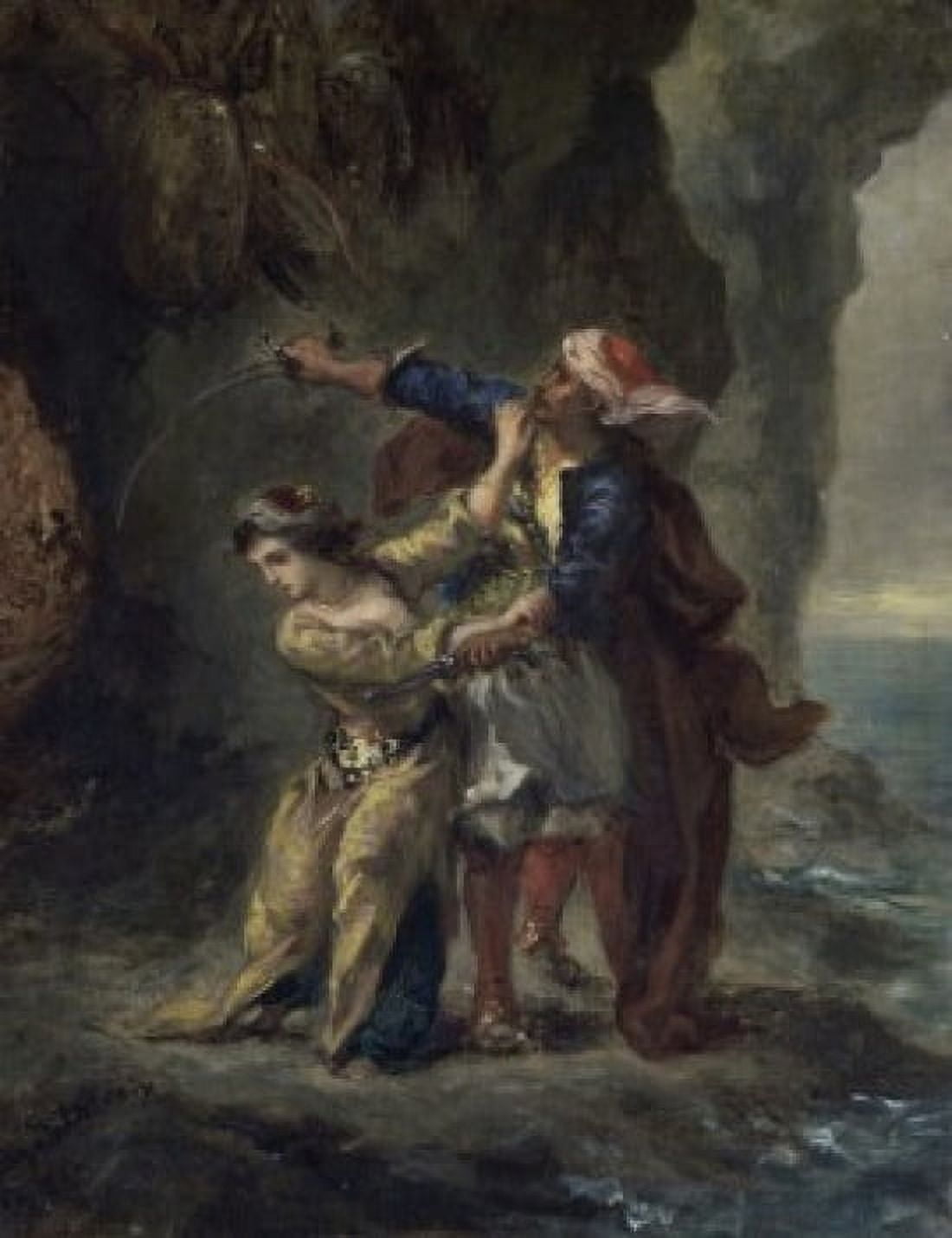 La Fiance dAbydos c 1850 Eugene Delacroix (1798-1863French) Musee du Louvre Paris Canvas Art - Eugene Delacroix (24 x 36)